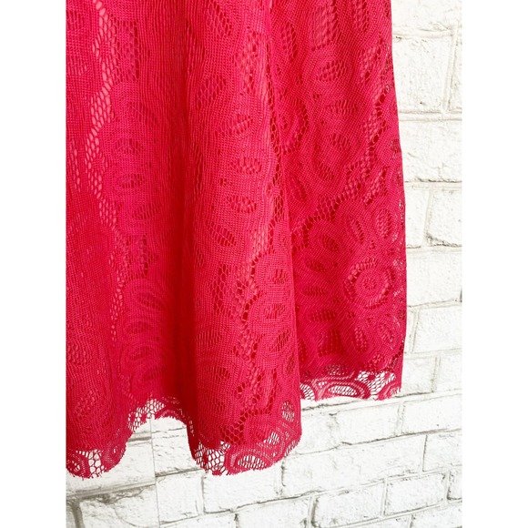 Cute by Daisy Pink Lace Dress Size Medium - Picture 3 of 5